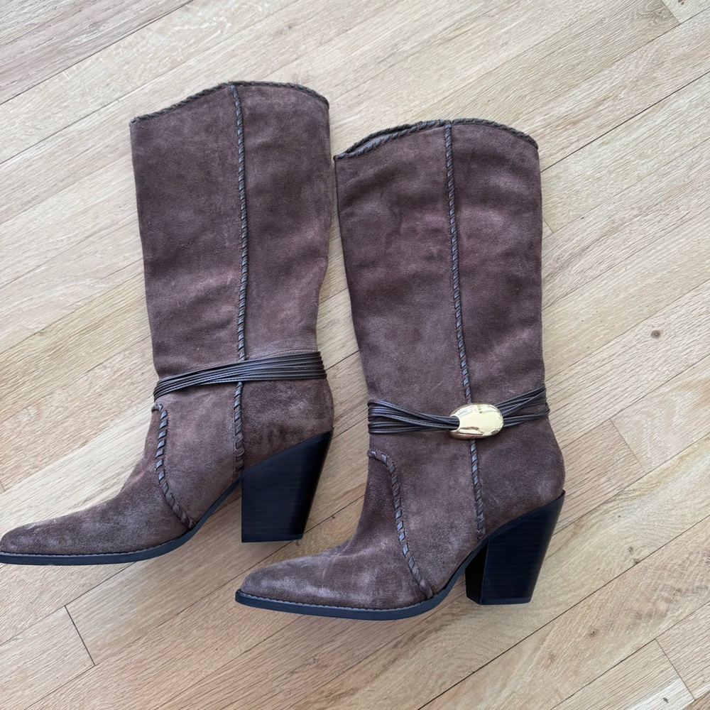 Dolce Vita Jody Boots Dark Brown Suede - Picture 3 of 5
